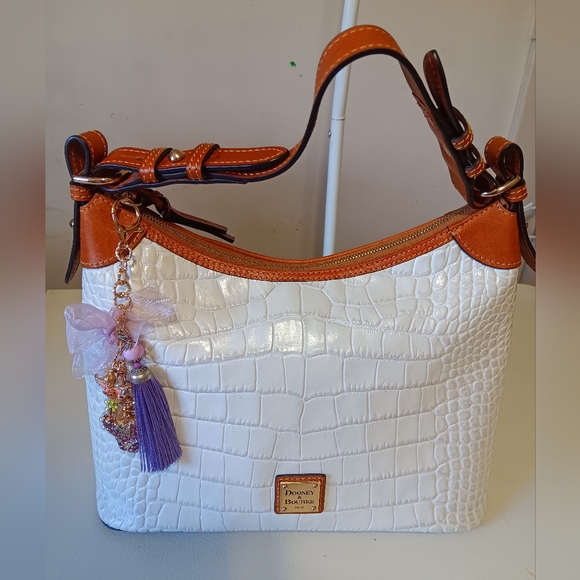 Dooney & Bourke White Hobo Bag - Picture 2 of 9